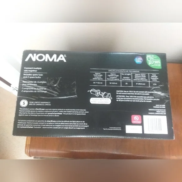 🇨🇦🍁 🎄🎄LED Xmas Pure White String Lights🎄🎄 - NOMA New in Box🇨🇦🍁 - Picture 2 of 2